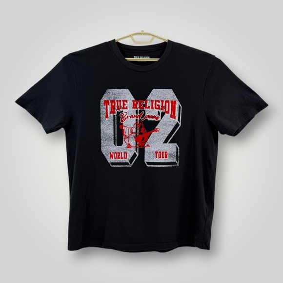 True Religion Other - True Religion Shirt Mens 3XL Black World Tour 02 Graphic Tee Brand Jeans Music